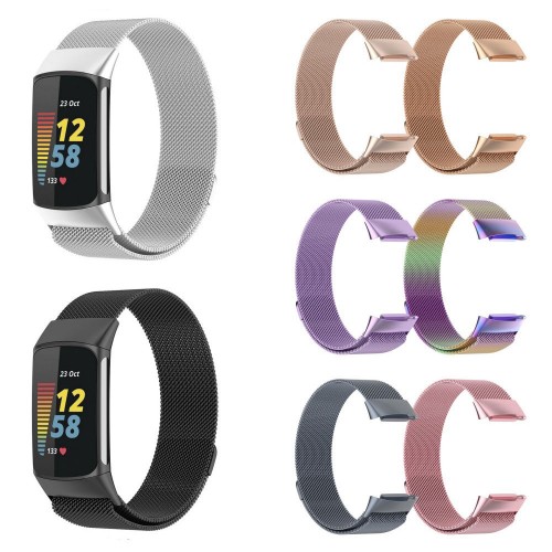 Milanese Stainless Steel Watch Band for Fitbit Charge 6: Elegant Comfort Meets Durability